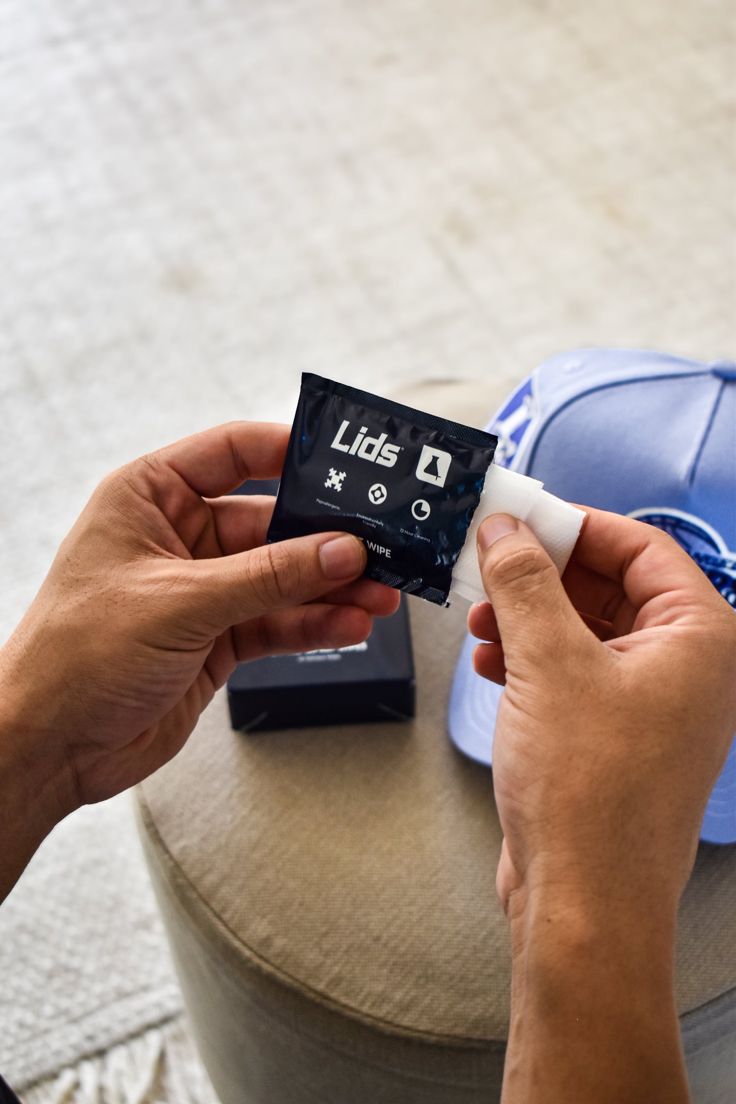 LIDS X THE LAB - HOW TO USE HAT WIPES
